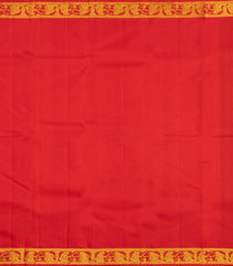 Dark Green Handloom Korvai Kanchipuram Silk Saree With Lord Ram Motifs-KA15889