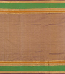 Beige Handloom Silk Cotton Saree With Checks-SC4290