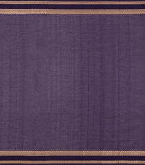 Violet Handloom Kanchi Cotton Saree With Silk Border-KC1820