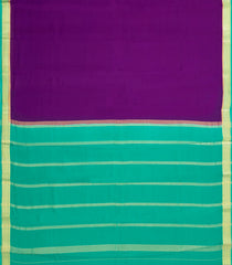 Purple Woven Mysore Silk Saree With Contrast Border-MS3642