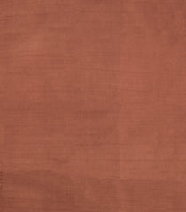 Brown Printed Tussar Silk Saree With Stripes-TU3372