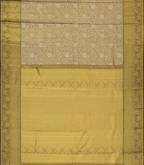 Gold Woven Tissue Silk Saree With Floral Zari Motifs-KA15547