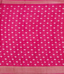 Hot Pink Printed Synthetic Dola Saree With Zari Stripes & Border-BL5398