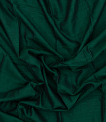 Dark Green Woven Chirala Cotton Saree With Chevron Border-CR1442