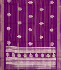 Purple Printed Synthetic Dola Silk Saree With Zari Stripes & Border-SY0312