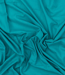 Turquoise Woven Bengal Cotton Saree With Contrast Border-BG1652