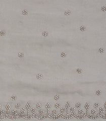 Taupe Woven Synthetic Blended Saree With Embroidered Motifs-EN2063