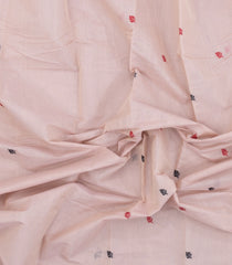 Cream Handloom Kanchi Cotton Saree With Buttas-KC1777