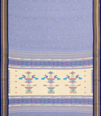 Lavender Handloom Paithani Cotton Saree With Meena Pallu-PA1104