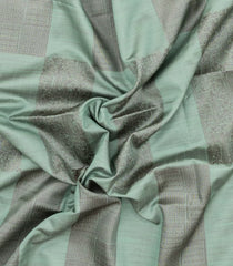 Cardamom Green Woven Art Dupion Saree With Floral Vine Motifs-BL4935