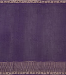 Purple Woven Synthetic Dola Silk Saree With Printed Floral Motifs-BL4716