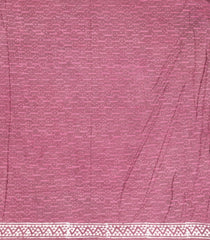 Dusty Pink Printed Jaipur Cotton Saree With Floral Motifs-JC1822
