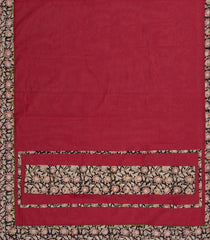 Crimson Woven Chirala Cotton Saree With Printed Border & Pallu-CR1357