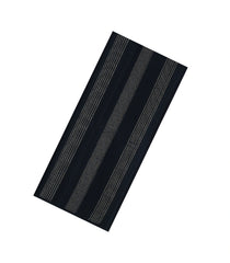 Black Handloom Soft Silk Saree With Floral Stripes-SO4703