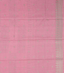 Dusty Pink Woven Art Dupion Saree With Floral Vine Motifs-BL4939