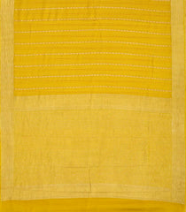 Mustard Mysore Crepe Silk Saree With Meena Floral Motifs-MS3090