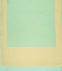 Mint Green Handloom Organza Soft Silk Saree With Stripe Motifs-SO4070