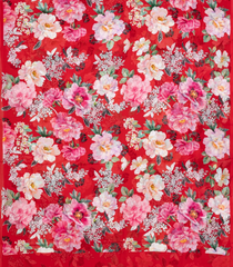 Red Woven Pure Chiffon Silk Saree With Printed Floral Motifs-PS0601