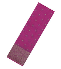 Pink Woven Tussar Silk Saree With Floral Buttas-TU3579