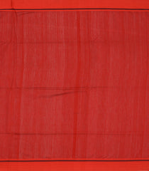 Rust Handwoven Tussar Silk Saree With Micro motifs & Stripes-Rust