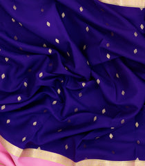 Purple Woven Mysore Silk Saree With Contrast Zari Border-MS3486