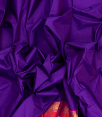 Purple Handloom Kanchipuram Silk Saree With Contrast Border-KA12646