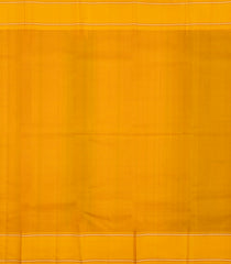 Bottle Green Handloom Korvai Kanchipuram Silk Saree With Contrast Silk Temple Border-KA16839