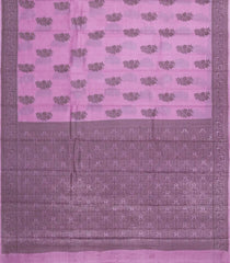 Lavender Woven Tussar Silk Saree With Floral Buttas-TU3401