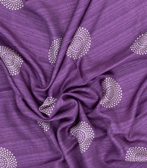 Mauve Printed Synthetic Dola Silk Saree With Zari Border-SY0417