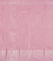 Baby Pink Woven Tissue Silk Saree With Floral Zari Motifs-KA15570