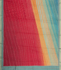 Multi Colour Printed Tussar Silk Saree With Abstract Motifs-TU3643