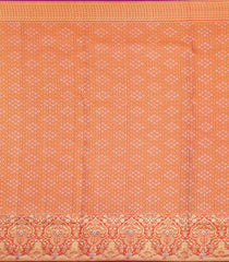 Aquamarine Handloom Kanchipuram Bridal Silk Saree With Contrast Meena Border-KA16278