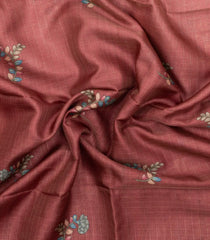 Crimson Printed Synthetic  Dola Silk Saree With Zari Stripes & Border-SY0070