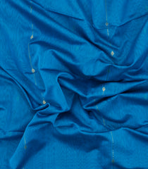 Blue Handloom Maheswari Silk Cotton Saree With Buttas-SC4135