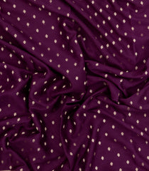 Burgundy Woven Mysore Silk Saree With Diamond Motifs-MS3394