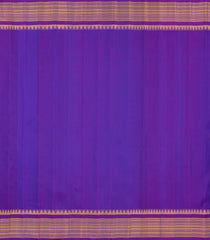 Purple Handloom Gadwal Silk Saree With Buttas & Contrast Temple Border-GA0299