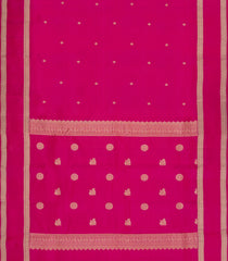 Hot Pink Woven Pure Silk Saree With Zari Buttas-KA15626