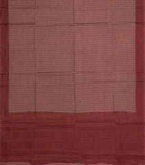 Crimson Woven Tussar Silk Saree With Diamond Motifs-TU3322