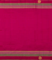 Purple Handloom Kanchipuram Silk Saree With Payadi Checks-KA14653