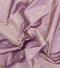 Lilac Woven Pure Silk Saree With Buttas & Contrast Border-EC2565