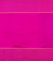 Dark Purple Handloom Kanchipuram Silk Saree With Contrast Magenta Border-KA15772