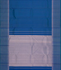 Blue Handloom Soft Silk Saree With Zari Stripes-SO4659