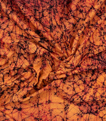Orange Printed Jaipur Cotton Saree With Floral Motifs-JC1859