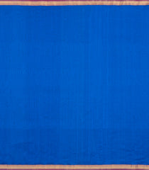 Blue Handloom Maheswari Silk Cotton Saree With Zari Border-SC4936