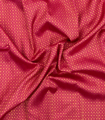 Pink Handloom Kanchipuram Silk Saree With Kamalam Motifs-KA16186