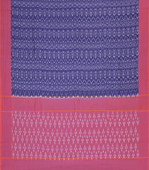 Purple Handwoven Orissa Cotton Saree With Tie & Dye Motifs-OR0906