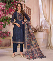 Navy Blue Printed Kurta Set: RC5546
