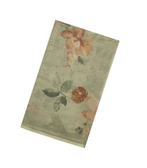 Cardamom Green Woven Synthetic Cotton Saree With Printed Floral Motifs-BL4707