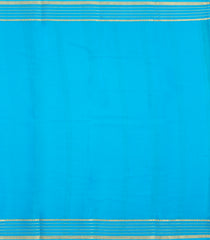 Leafy Green Woven Mysore Silk Saree With Contrast Zari Border-MS3787