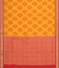 Mustard Woven Art Dupion Saree With Printed Floral Motifs-BL4934